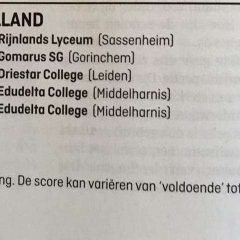 VWO RIJNLANDS LYCEUM SASSENHEIM “SUPERSCHOOL”